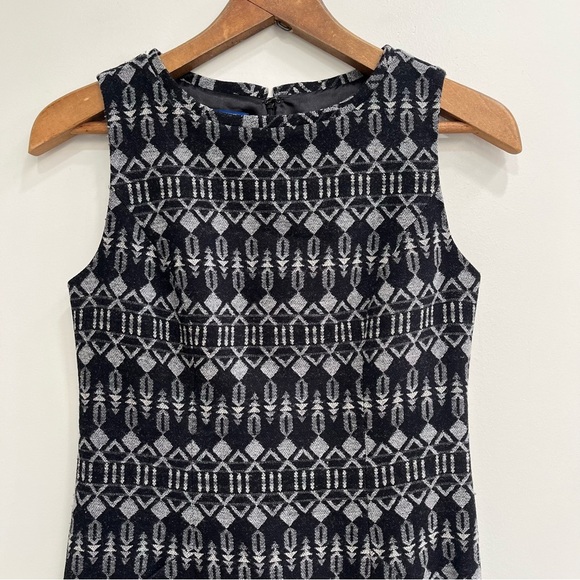 Pendleton Kiwanda Virgin Wool Southwestern Aztec Print Dress Gray Black 2 Petite - Picture 5 of 9